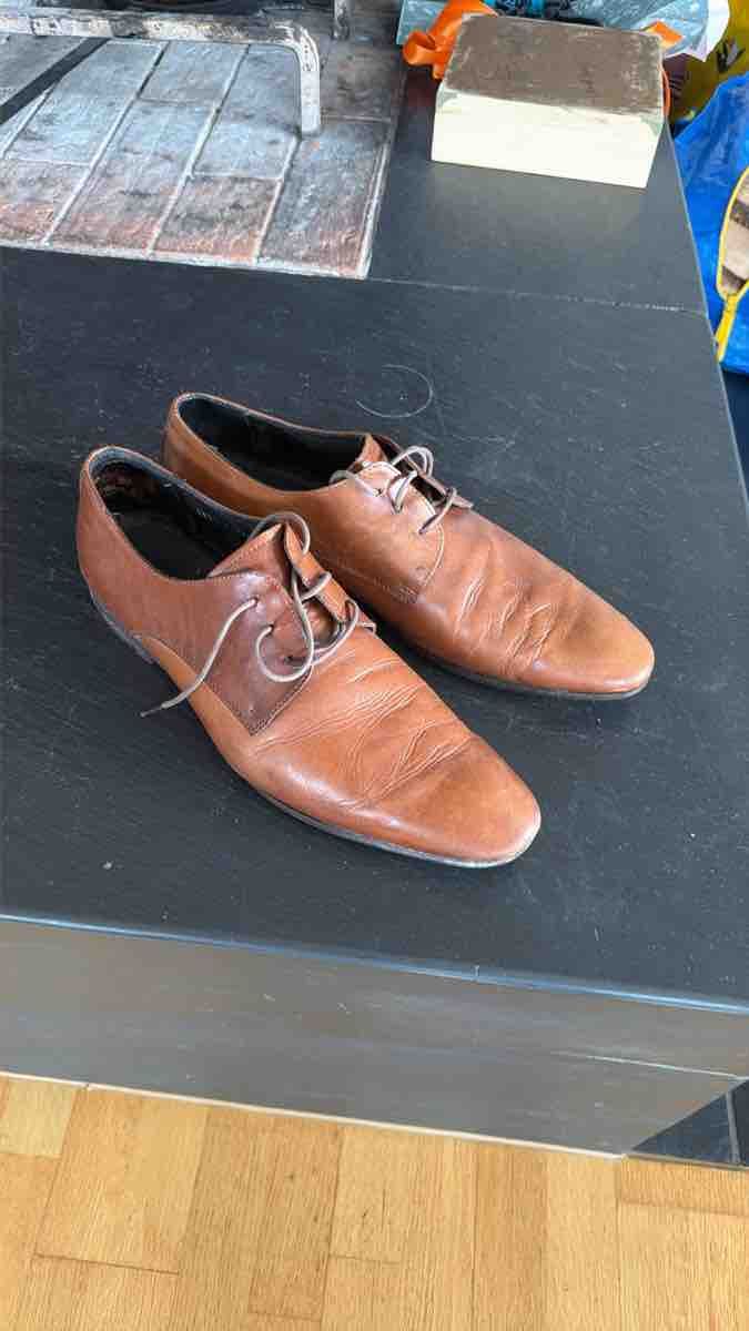 Scarpe da uomo: Herren Halbschuh Leder braun Grösse 46 – Usato da Bülach venduto da Manu859 3