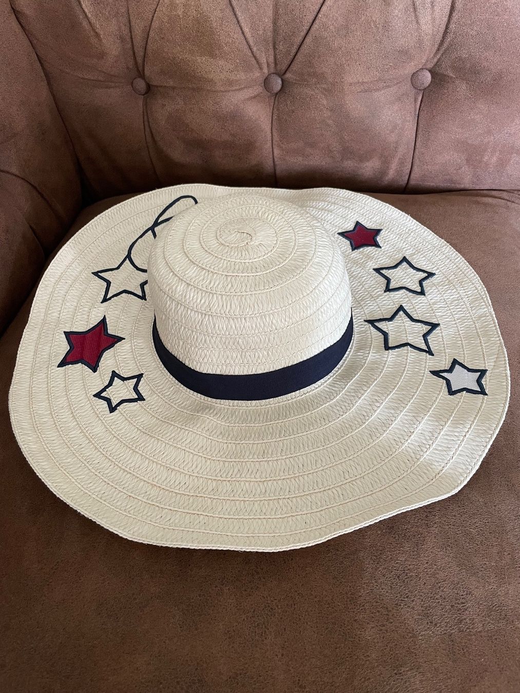 Copricapi, berretti & cappellini: Sonnenhut Tommy Stars Straw Hat – Nuovo e nell'imballaggio originale da zufikon venduto da Jacky.N 1