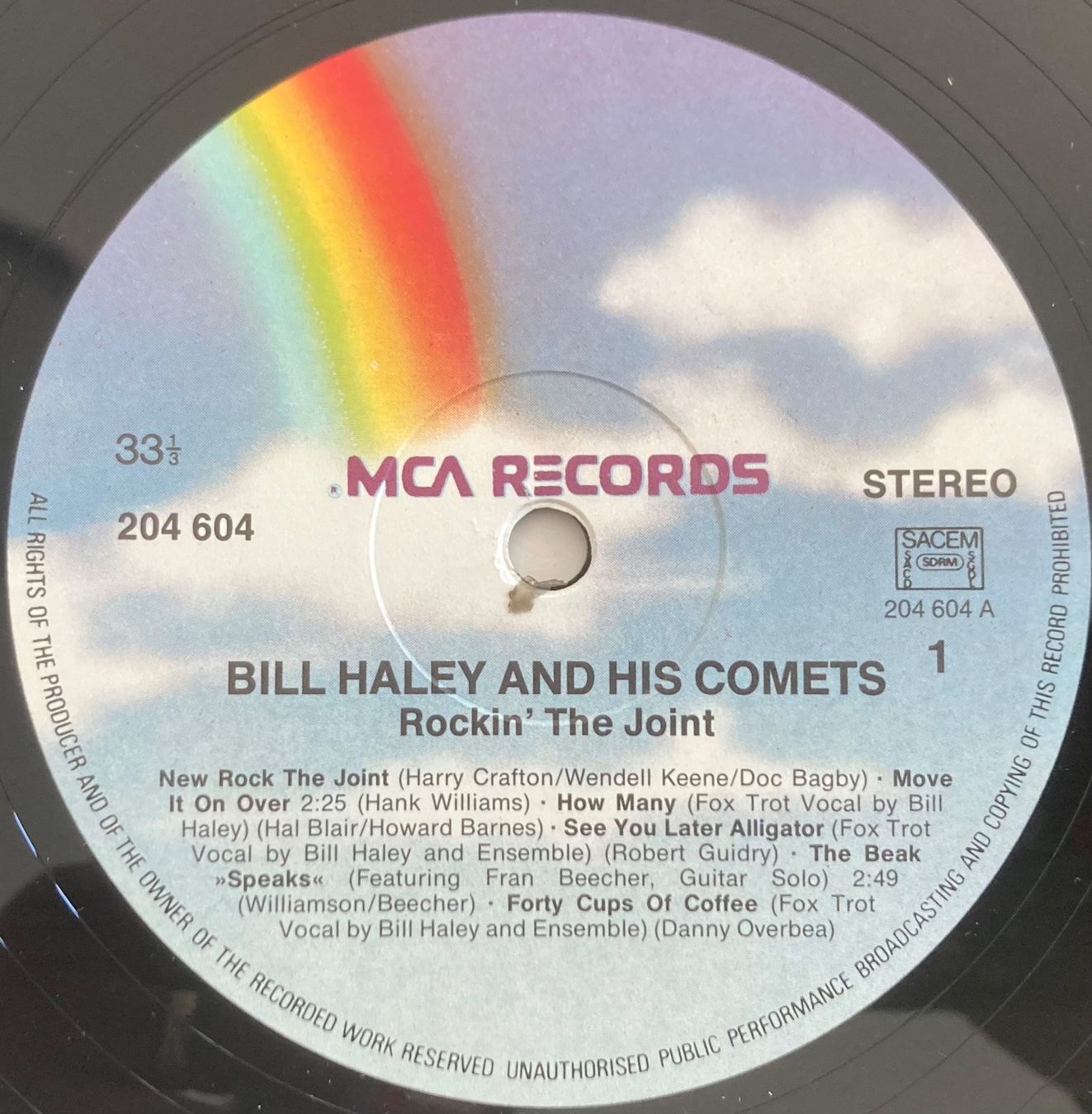 Dischi in vinile: BILL HALEY AND HIS COMETS - ROCKIN' THE JOINT – Usato da Poliez-Pittet venduto da Newtown-Records 2