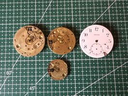 Movimenti di Orologi da tasca antichi, pezzi di ricambio