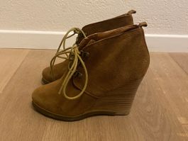 STEVE MADDEN - Braune Keilstiefeletten aus Wildleder