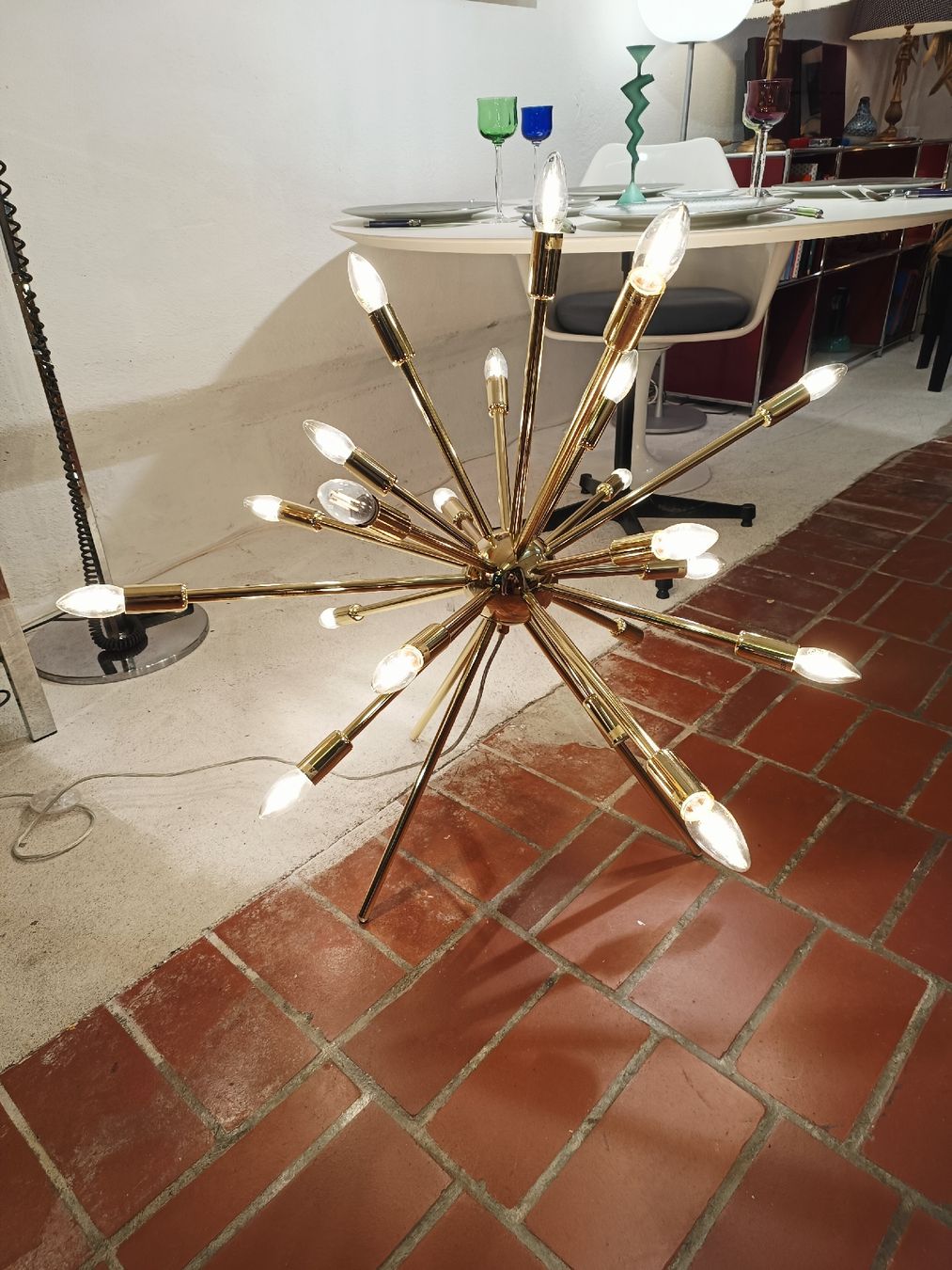 Lampade: golden Sputnik Lampe Vintage Style   – Usato da Winterthur venduto da style-and-design.zrh 4