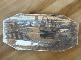 Metall Teller / Platte von Pittsburg