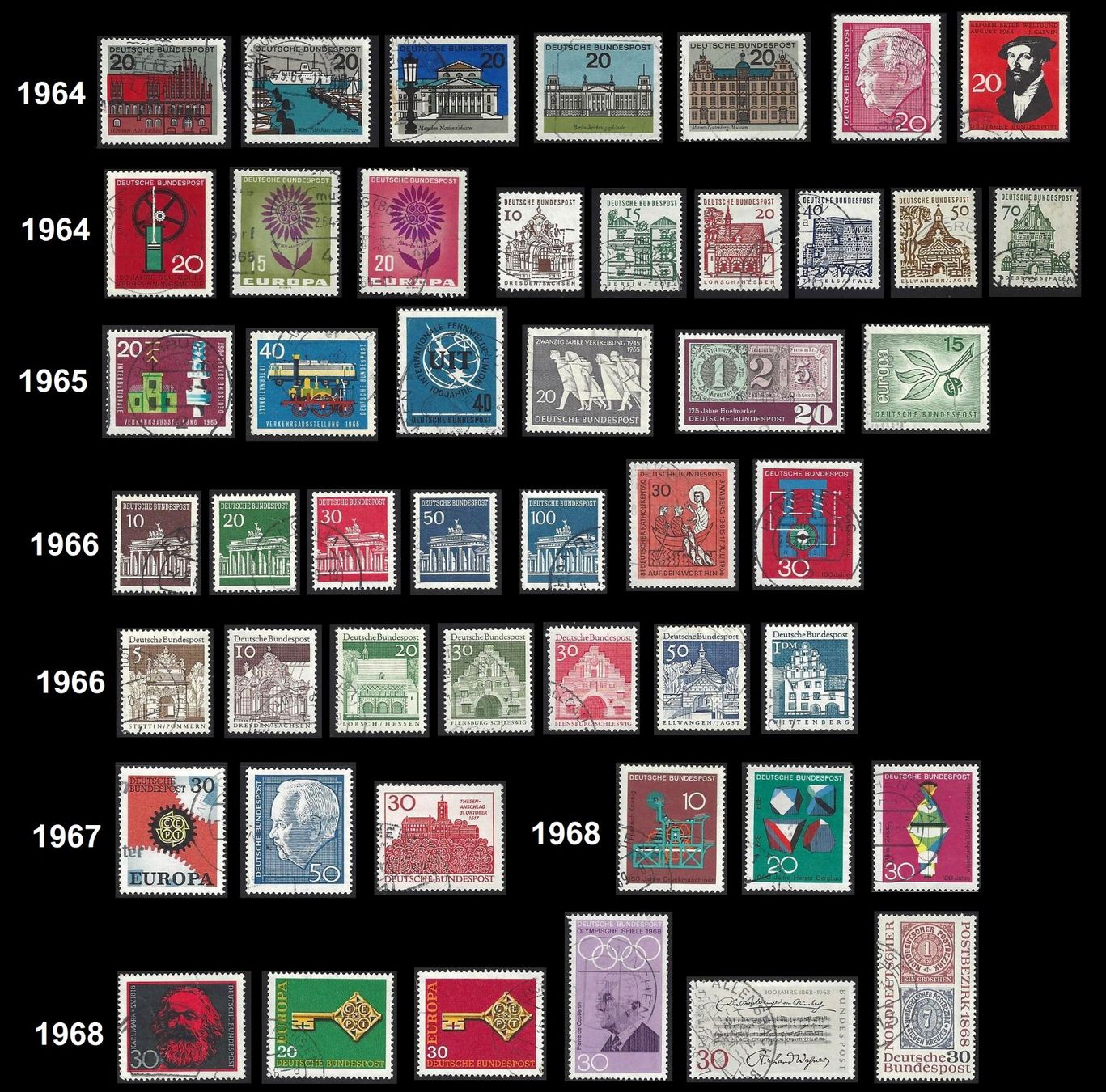 Tutti i francobolli: tolle Sammlung Deutsche Post/Bundespost/Berlin 1946 - 2006 – Usato da Baar venduto da miam8 3