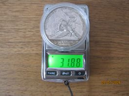 Rarität: Medaille Eidg. Freischiessen Basel 1844 / Silber