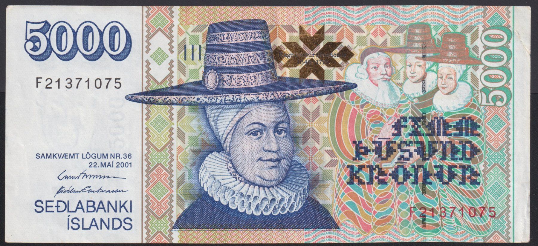 Banknoten: Island 5000 Kronur 2003 – Gebraucht aus Brugg AG von banknoten_muesli