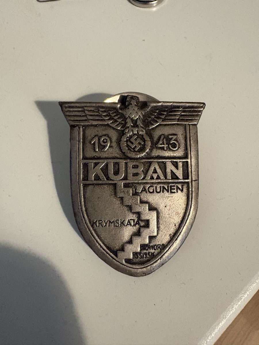 Medaillen: Brustabzeichen Kuban 1943 – Gebraucht aus Bassersdorf von ca.44