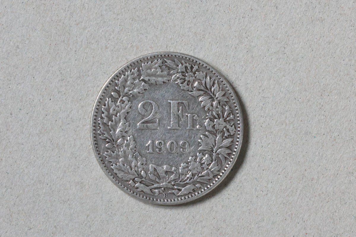 Tutti le monete: 2 Franken silber 1909 – Usato da Wil SG venduto da Ikw