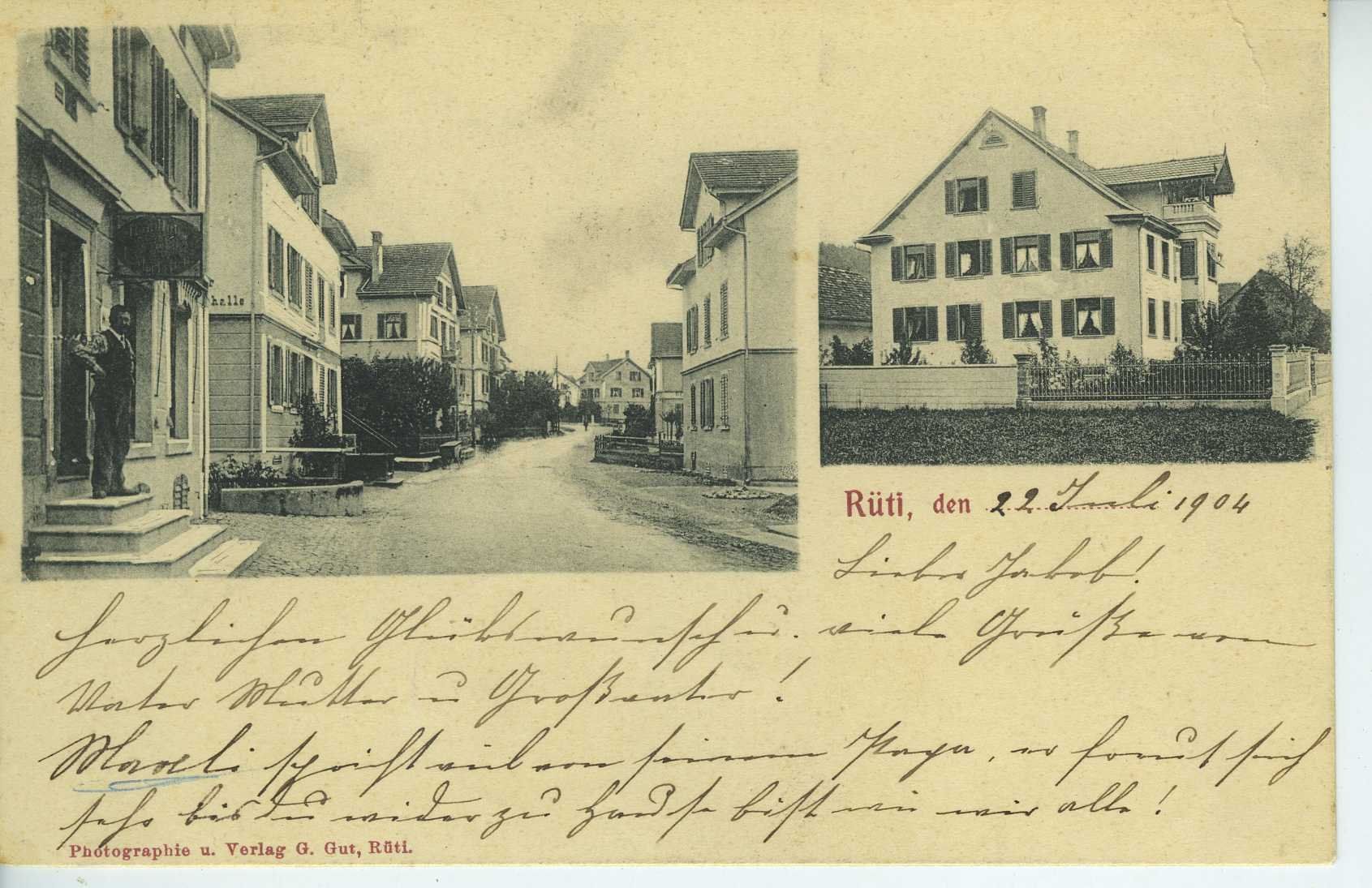 Cartes postales: Rüti ZH, 1904 – D'occasion à Schleitheim par Pmschlaate