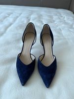 Elegante, Dunkelblaue Wildlederschuhe