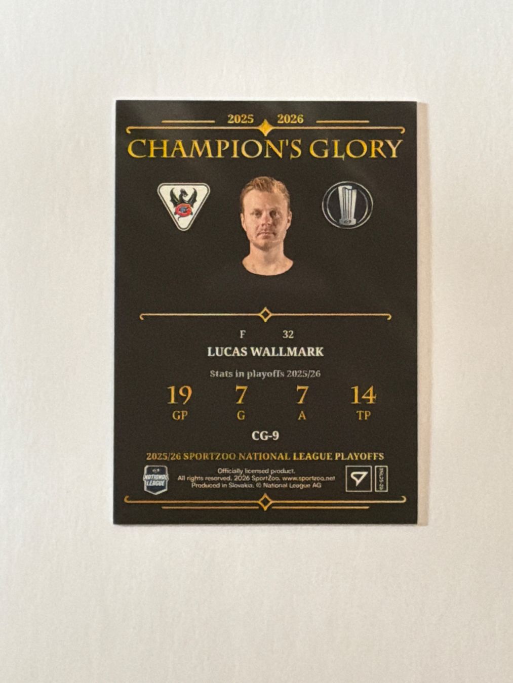 Sportzoo Cartes à collectionner: Carte champion SportZoo Wallmark – Neuf (Voir description) à Avry-sur-Matran par Khatim 1