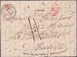 1846, WINTERTHUR nach MARSEILLE (F), Brief mit Tax-O "2"