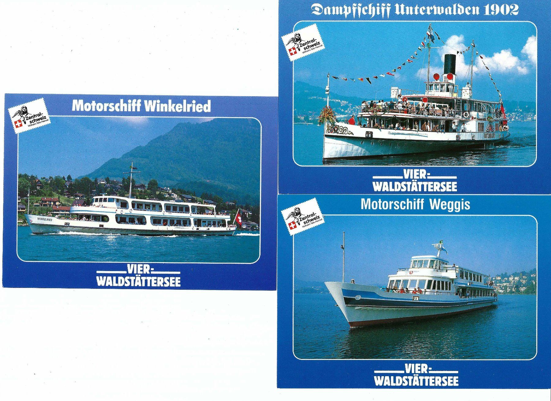 Ansichtskarten: 9 Ansichtskarten Motiv Schiff af – Gebraucht aus Aarau von fussball-fussball 2