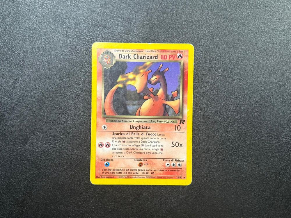Pokémon Dark Charizard Rare #21/82 – Italian – Played (Gebraucht) in ...