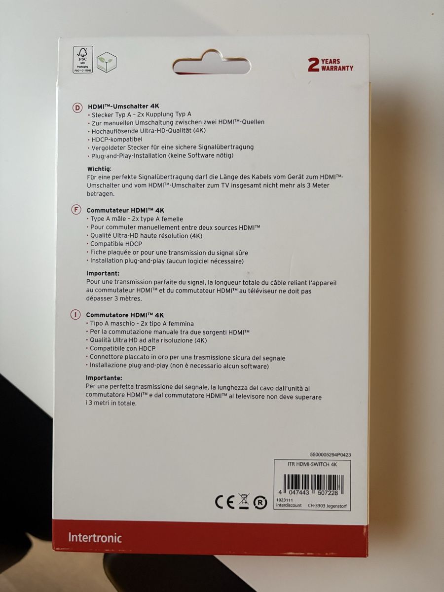 Adattatori: HDMI Switch / Video Adapter – Nuovo (secondo la descrizione) da Kiesen venduto da jan_siegenthaler 1