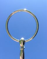 ETAGEREN STANGEN  Shabbyring silber  für  3-lagige Etagere