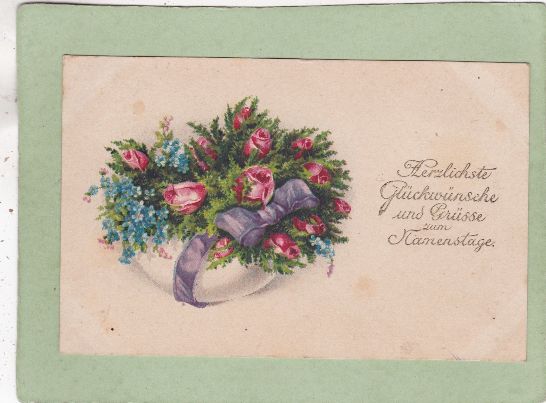Cartes postales: Kitsch Blumen Geburtstag 1924 – D'occasion à Herisau par Lisegrat2008
