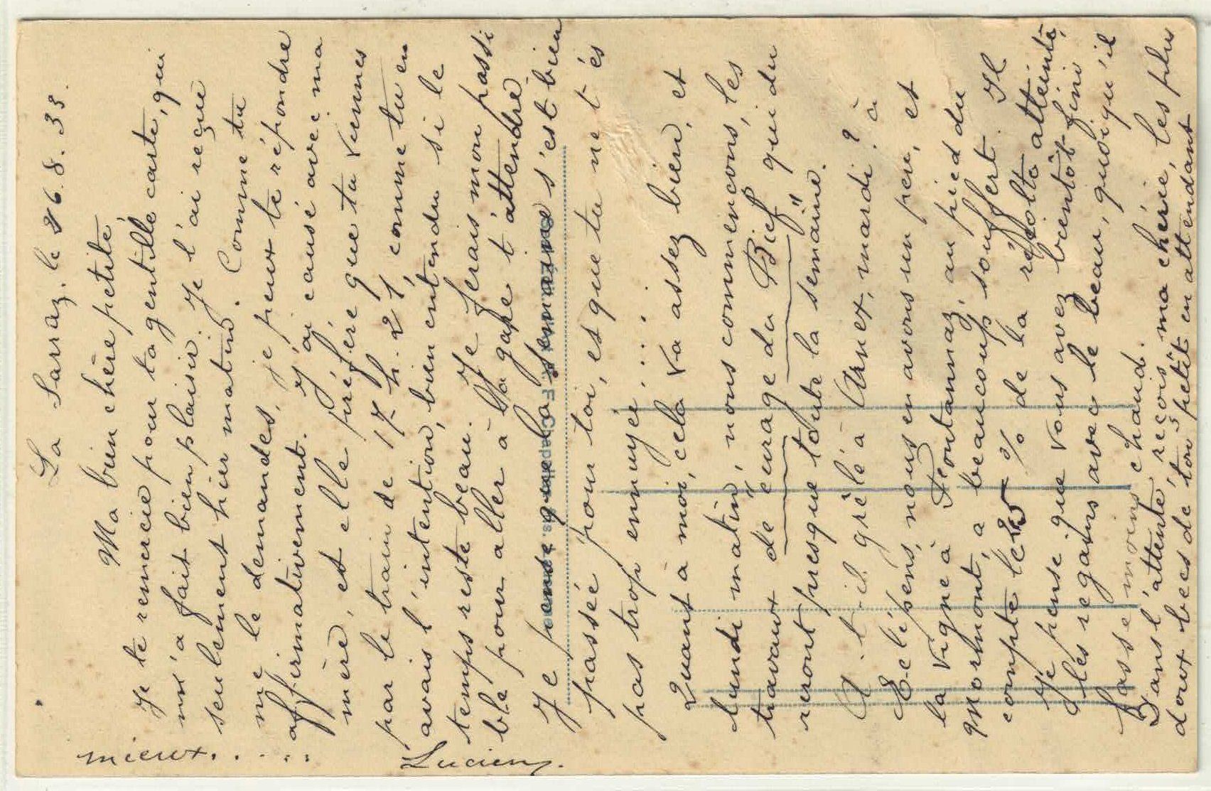 Cartoline postali: La Sarraz - Chutes de la Tine – Usato da Ettingen venduto da Kartenplanet 1