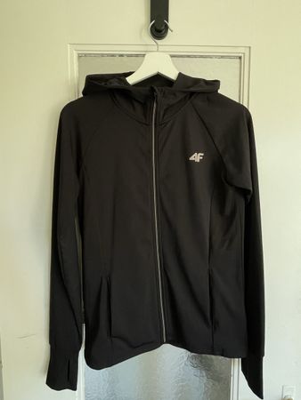 Sportjacke 4F schwarz mit Kapuze Grösse L guter Zustand
