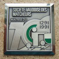 SCHÜTZENMEDAILLE SOCIETE VAUDOISE DES MATCHEURS 1291 - 1991