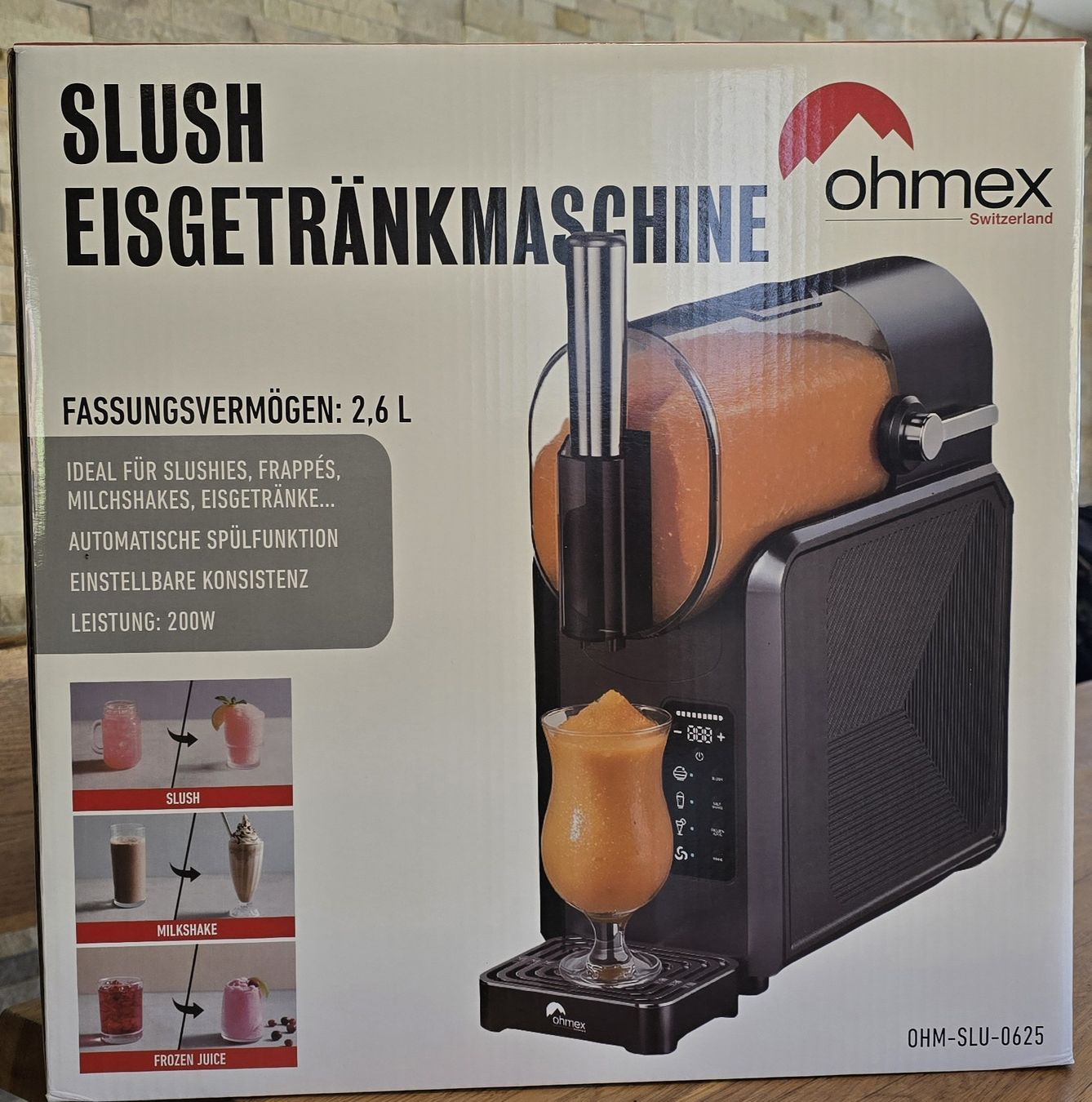 Ohmex Küchengeräte: Ohmex Slush Eisgetränkemaschine 2,6 L – Gebraucht aus Beromünster von PITIRY 1