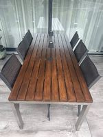 Gartentisch Holz inkl. 6 Stühlen & Abdeckung