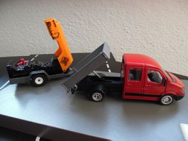Siku MB Sprinter Baustellenfahrzeug mit Kompressor 1:50