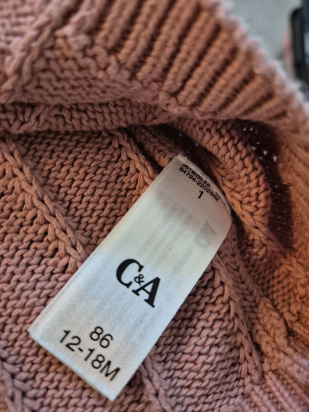 C&A Maglioni & Felpe: Baby Pullover C&A rosa gestrickt Grösse 86 – Usato da Adliswil venduto da Stardust11 3