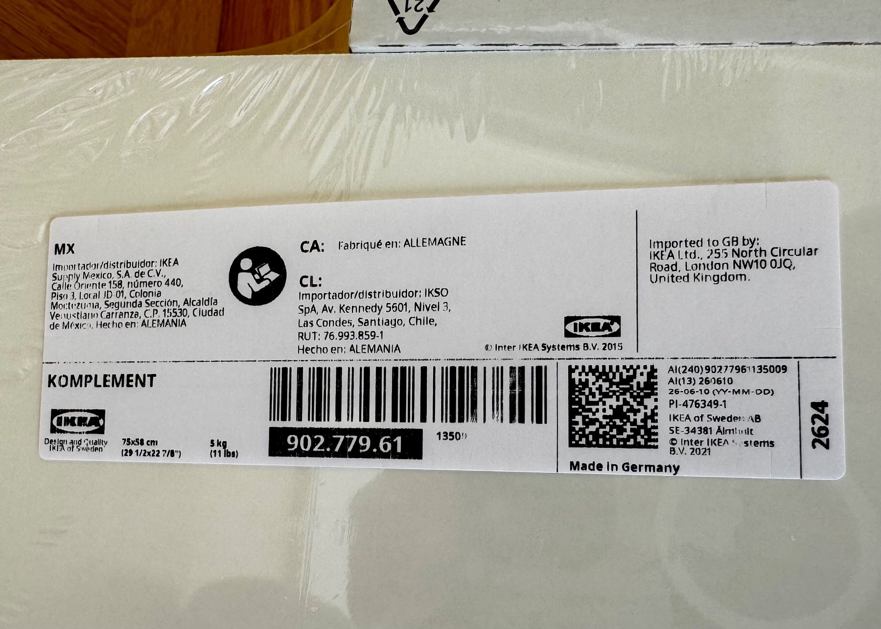 Ikea Armadi: IKEA KOMPLEMENT Einlegeboden 75x58 cm neu – Nuovo e nell'imballaggio originale da Uetikon am See venduto da snm52 1