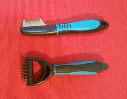 Hunde - Entfilzungsharke und Trimmmesser