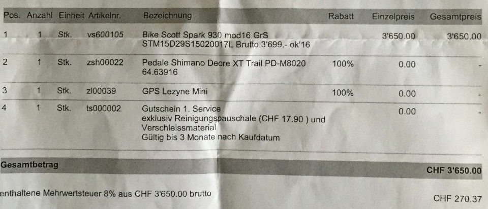Scott Velos: Bike Scott Spark 930 mod16 GrS – Gebraucht aus Derendingen von wit_cg2y 6