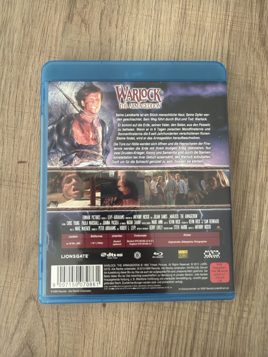 Tutti i DVDs: Warlock - The Armageddon (1993) BluRay – Usato da Hagendorn venduto da masterchieff 1