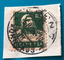 TELLBRUSTBILD BRIEFMARKEN VOLLGESTEMPELT