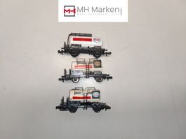 Fleischmann+Unbek. 3er Set Mineralölkesselwagen DB N o.OVP