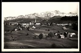 AK Schwellbrunn, Ort mit Säntis