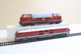 RivaRossi 2 x Ludmilla Diesellok/V200 Dummy - H0 DC Set