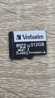 Carte mémoire micro SD Verbatim 512GB état correct