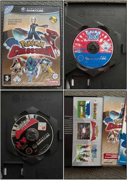 Pokemon Colosseum + Pokemon Box Nin. Gamecube - Sehr Selten (Gebraucht ...