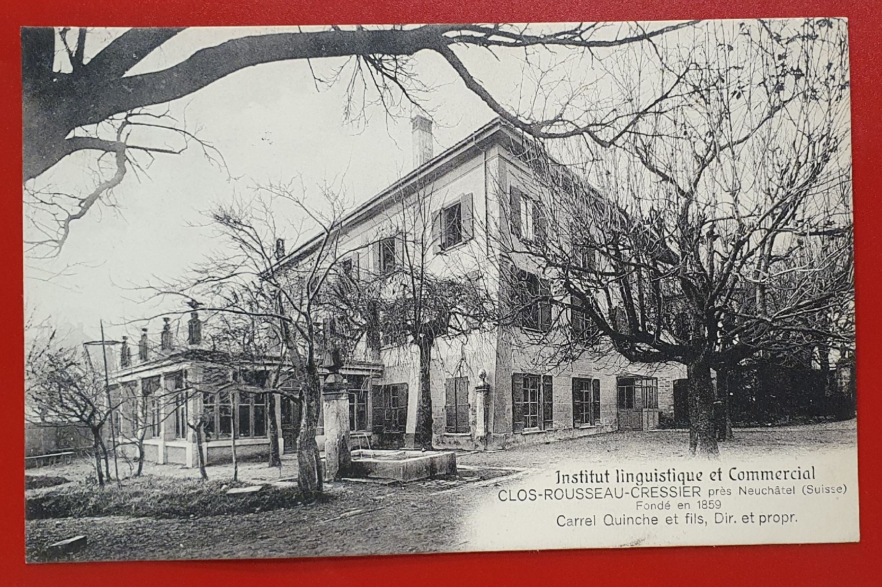 Ansichtskarten: 3 Ansichtskarte Cressier - Institut Clos-Rousseau – Gebraucht aus Kreuzlingen von Rschweiz1 2