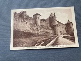 Alte Ansichtskarte: Carcassonne, La Montée de la Porte