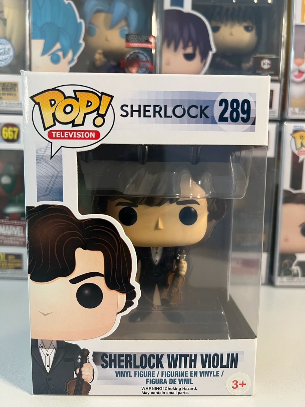 Funko Statuette: Funko POP! Television Sherlock - Sherlock with Violin 2017 – Nuovo e nell'imballaggio originale da Le Mouret venduto da perfectbijou