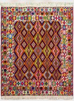 140x114cm Afghan Kelim Handgemacht