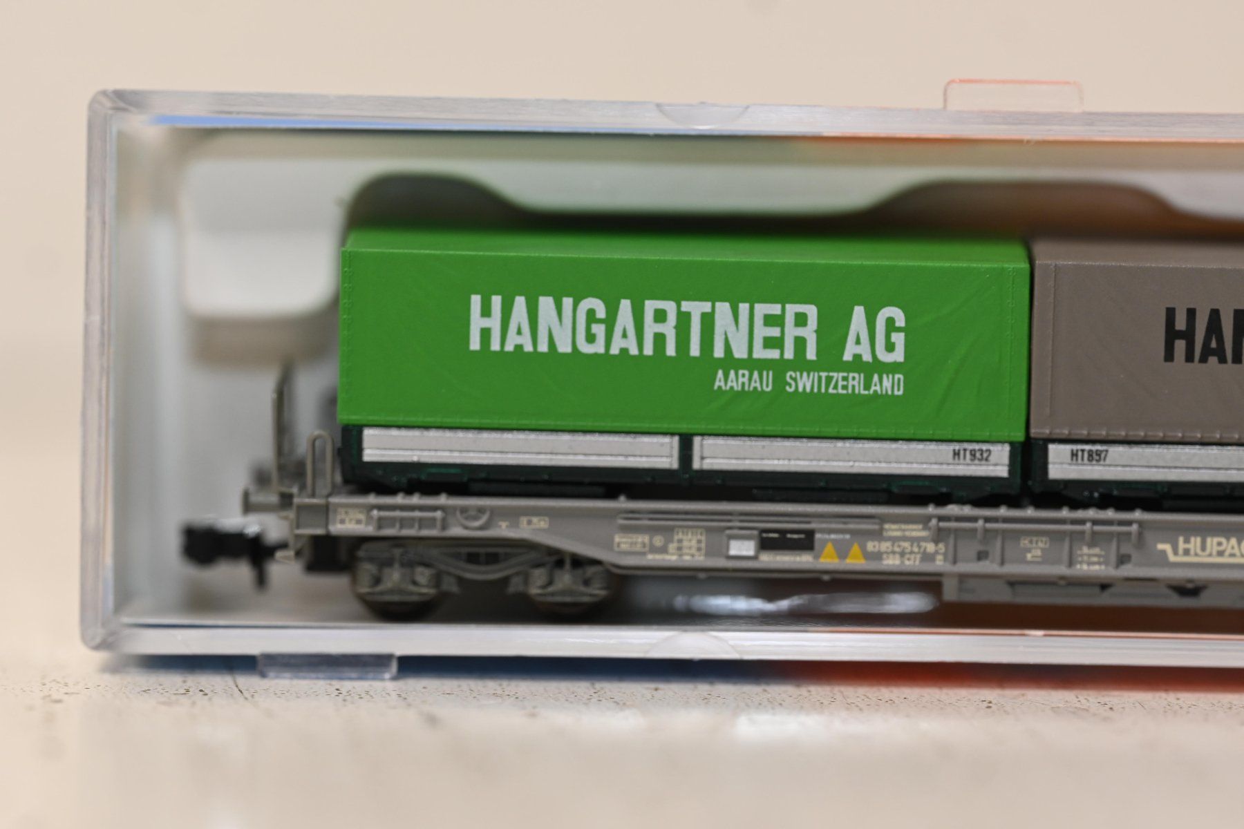 Roco Trains électriques: Hangartner  HUPAC Roco Spur N mit OVP – D'occasion à Laupen ZH par Zmoewe 1