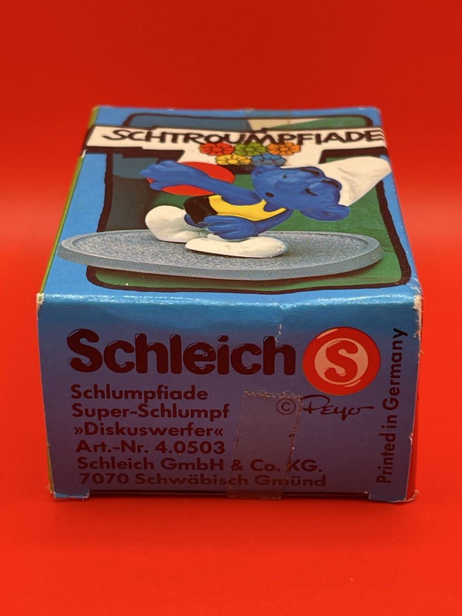 Schleich Statuette: Schleich 40503 Superschlumpf Diskuswerfer (2) – Usato da Nunningen venduto da HTH70 2