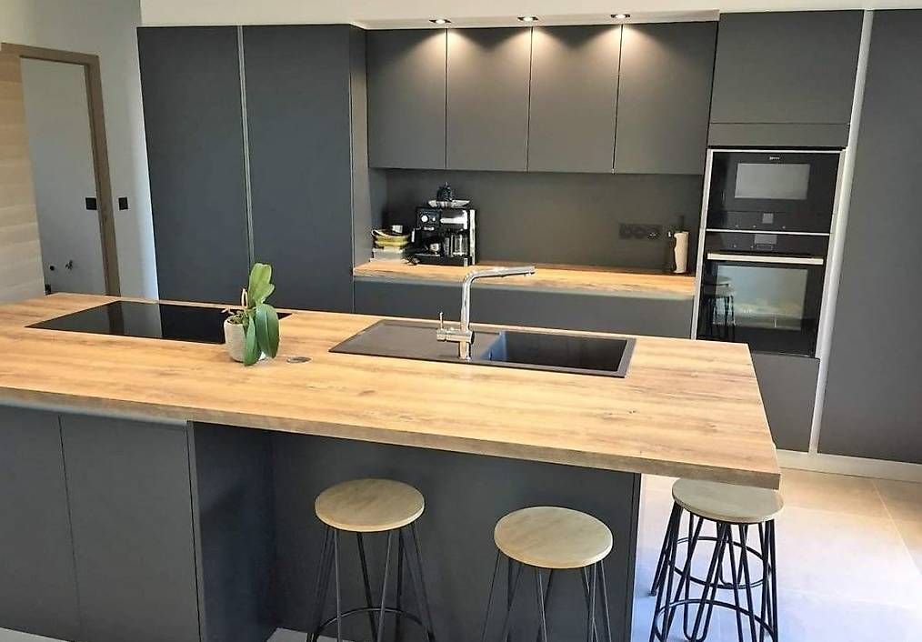 Cucine complete: OFFRE EXCEPTIONNELLE Cuisine Moderne îlot équipée Bosch – Nuovo e nell'imballaggio originale da Martigny venduto da ambiance1920 1