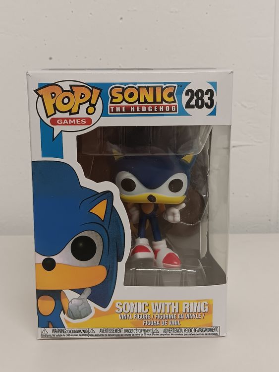 Funko Pop Sonic: O Ouriço - Sonic With Ring Toy 283 | Parcelamento sem