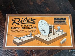 Vintage Rilex Elektro- und Morse-Baukasten Swiss 1944–1947