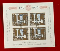 PRO PATRIA 102 BLOCK 17 50 J. BUNDESFEIERSPENDE 1960 ET NEU