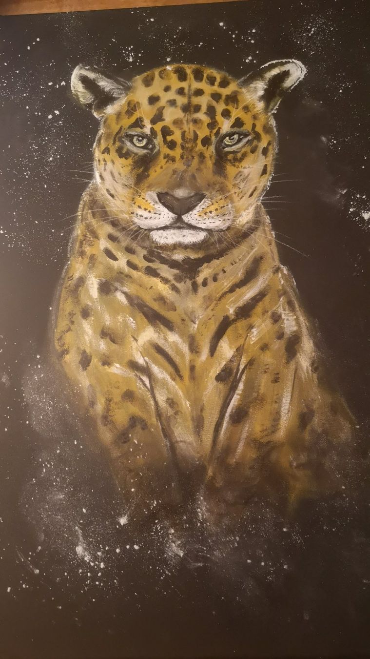 Foto & Immagini: Acrylbild Jaguar Original Unikat – Nuovo e nell'imballaggio originale da Regensdorf venduto da RCM_8105Regensdorf 1