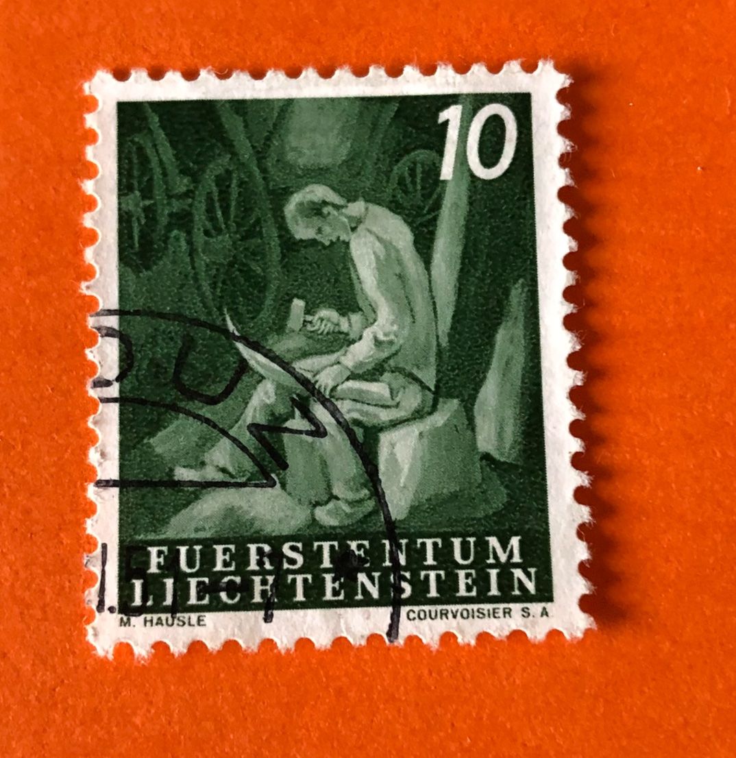 Tutti i francobolli: Briefmarken aus San Liechtenstein gestempelt  – Usato da Aarau venduto da Angi-007